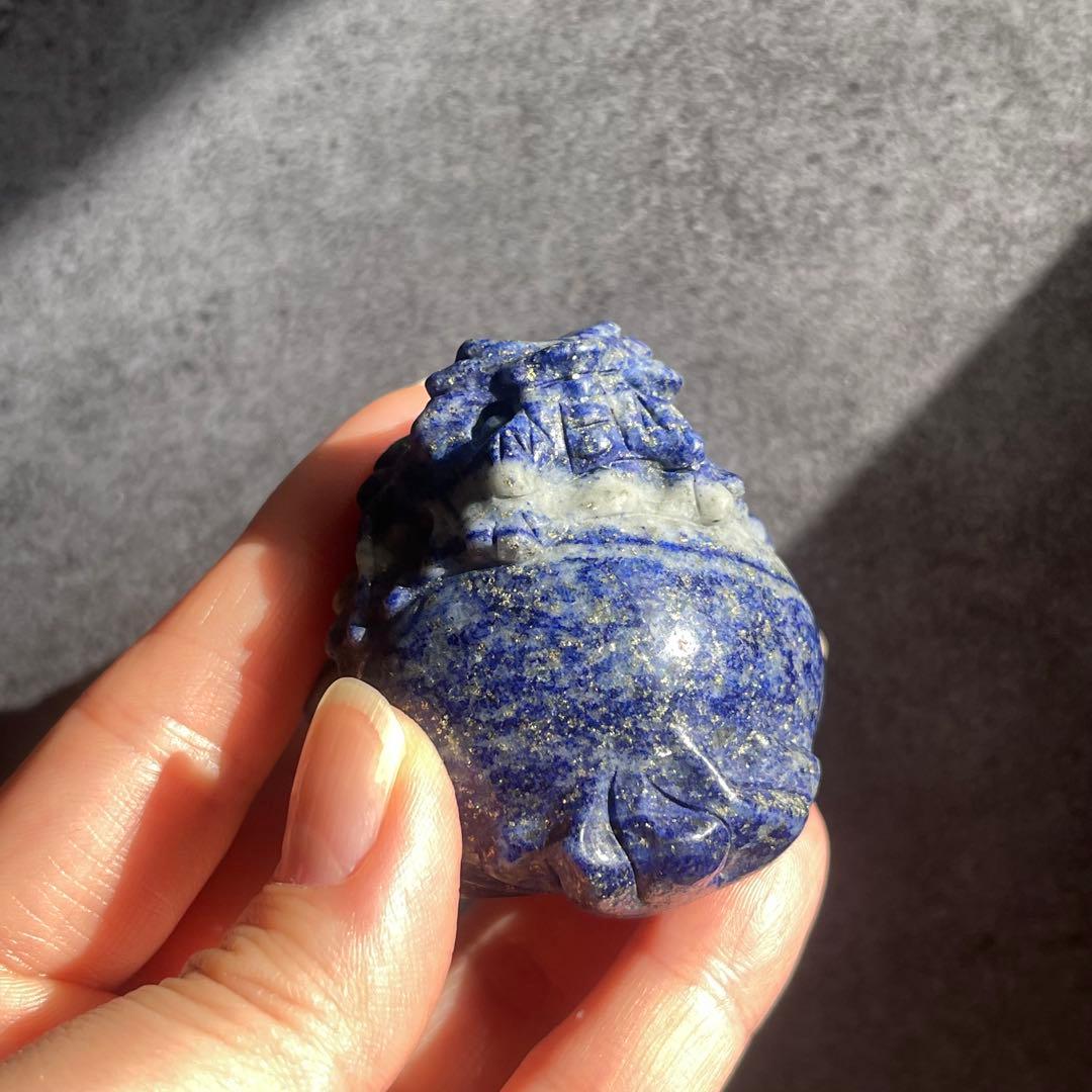 ラピスラズリ パイライト 龍亀