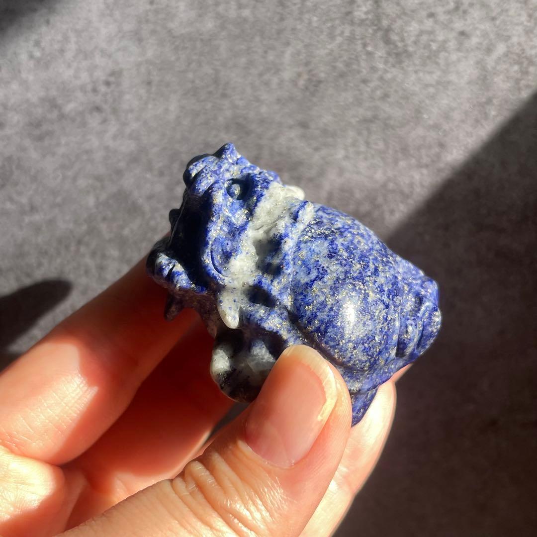 ラピスラズリ パイライト 龍亀