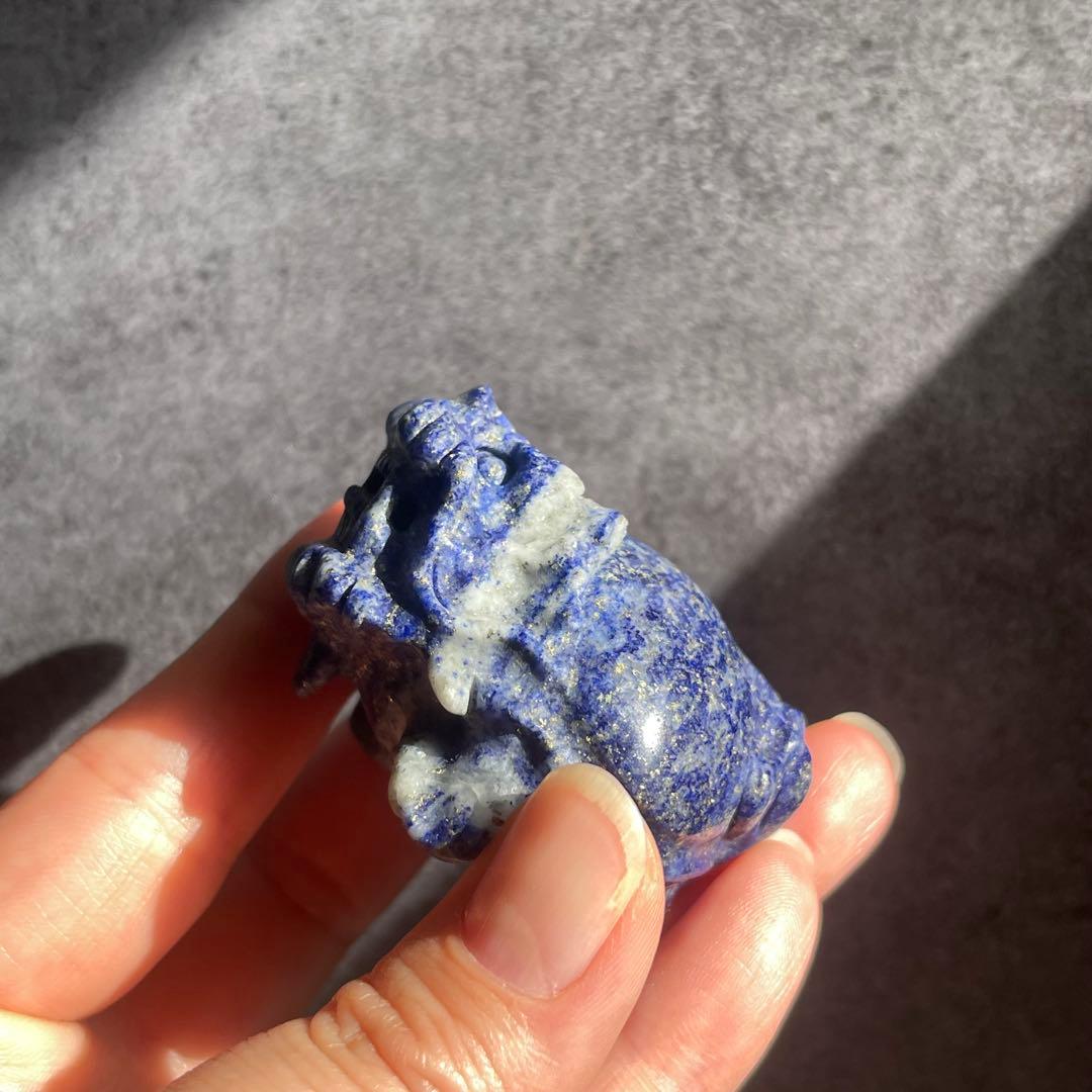 ラピスラズリ パイライト 龍亀