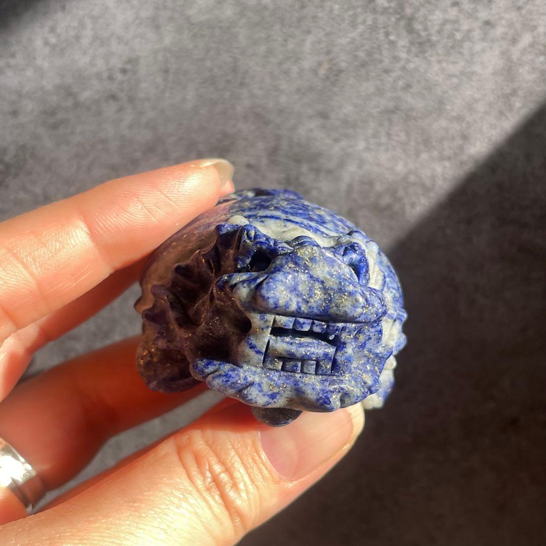 ラピスラズリ パイライト 龍亀