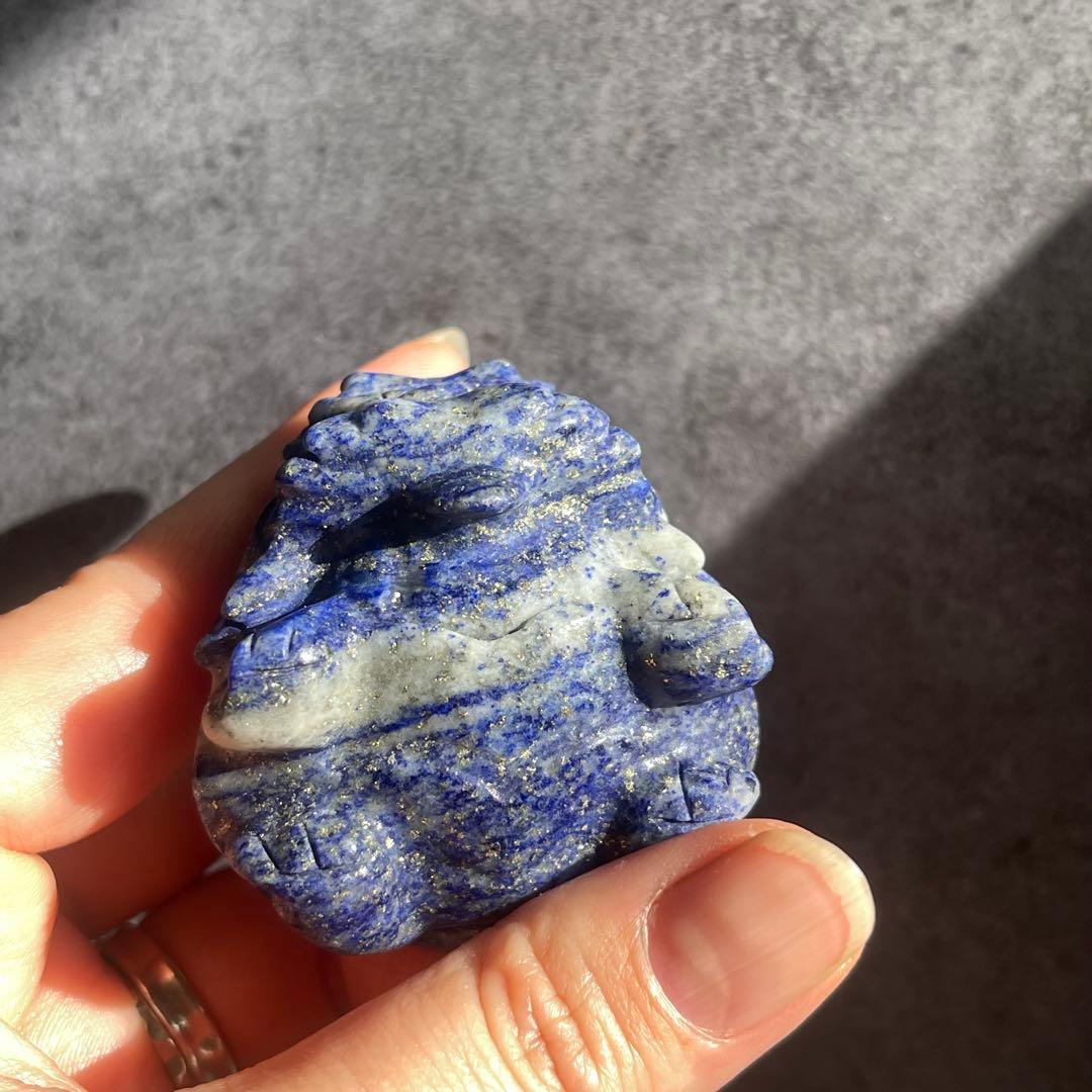 ラピスラズリ パイライト 龍亀