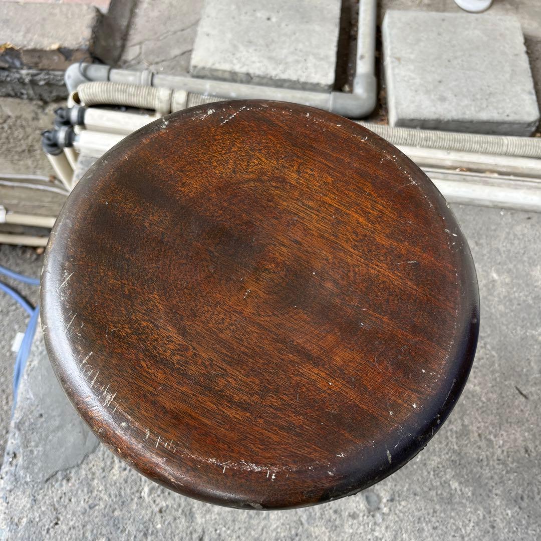 【昭和33年プレート付】◆◇スツール◆◇昭和レトロ◆◇程度良好◆◇