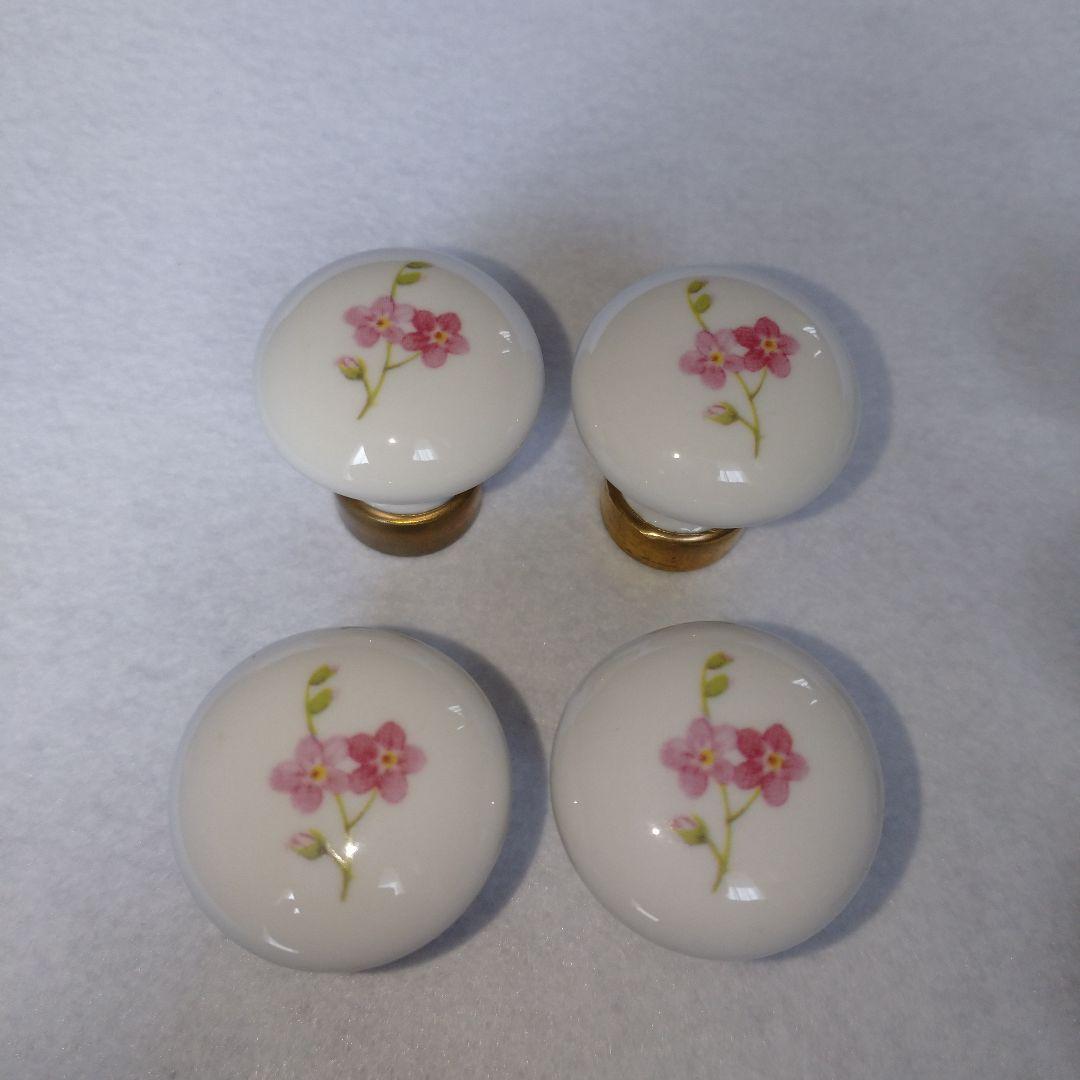 アンティーク　引き出し取っ手　つまみ　リモージュ