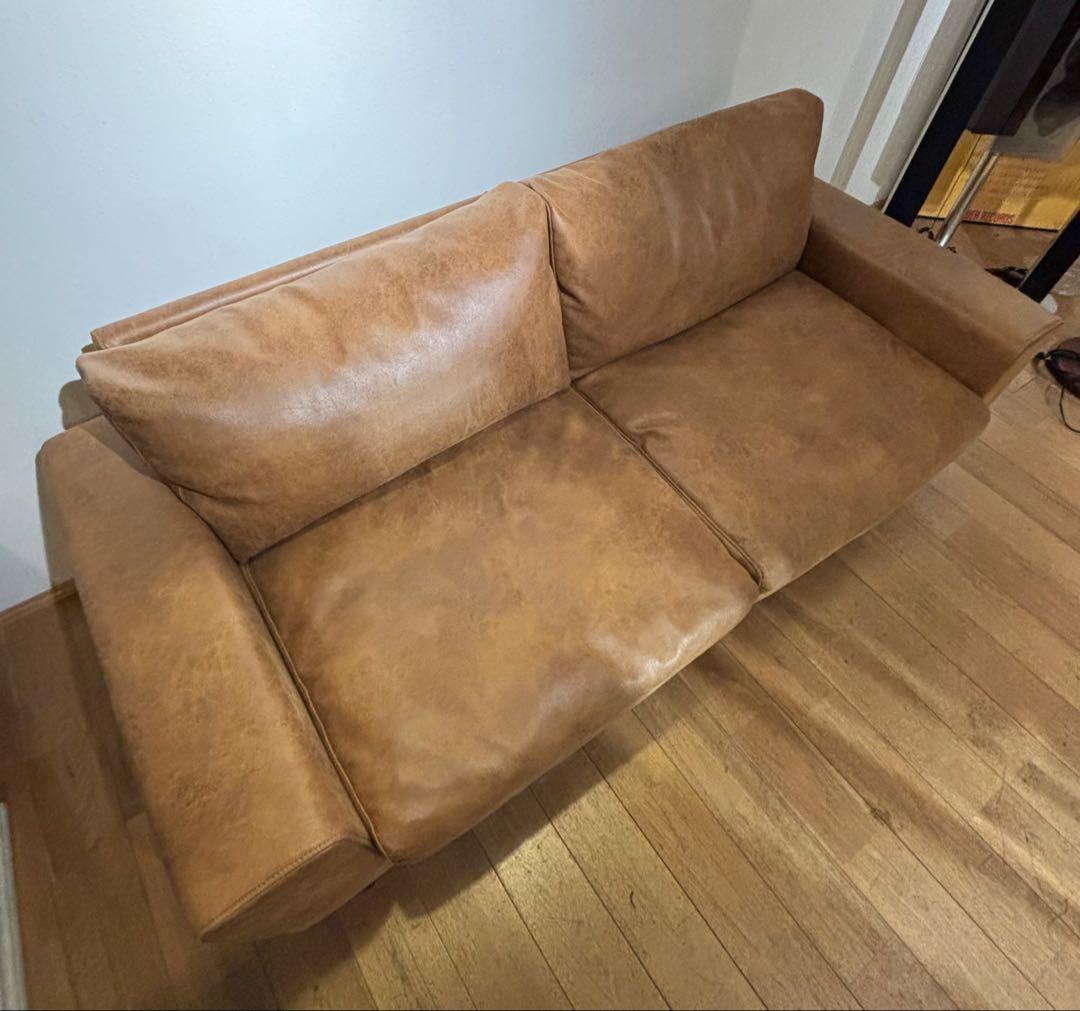 展示品級 COMFORM コンフォーム レザーテックス 3人掛け ソファー