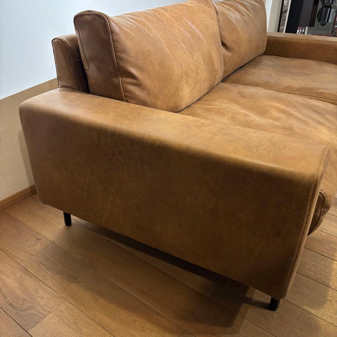 展示品級 COMFORM コンフォーム レザーテックス 3人掛け ソファー