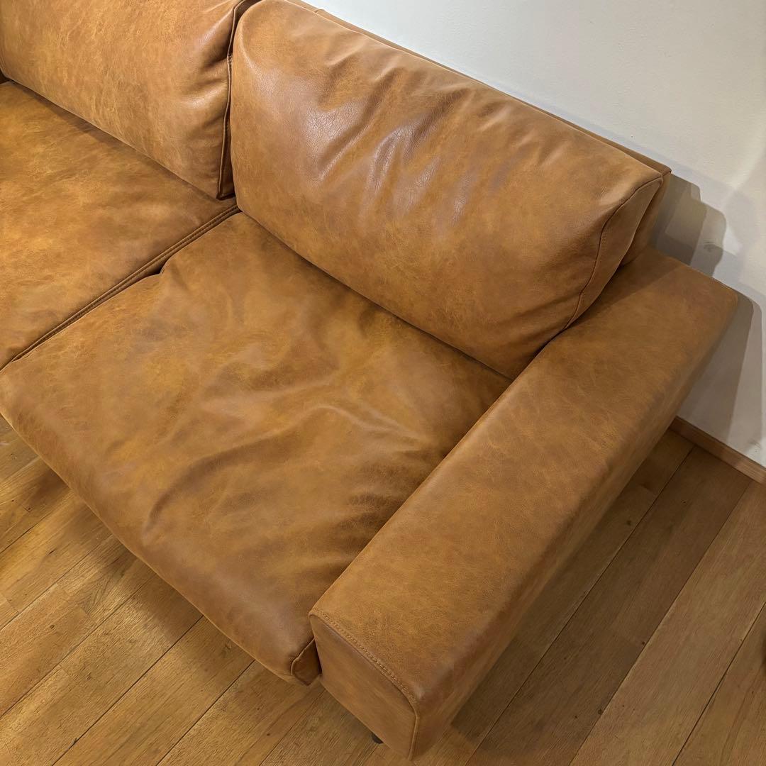 展示品級 COMFORM コンフォーム レザーテックス 3人掛け ソファー