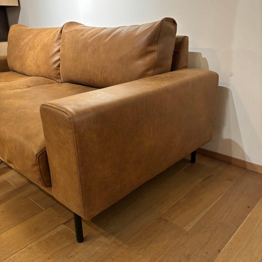 展示品級 COMFORM コンフォーム レザーテックス 3人掛け ソファー