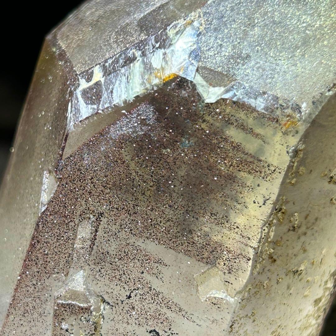 ☆最高級品！帝王秘宝！ブラック　レッド　スーパーセブン　水晶　クラスター　原石