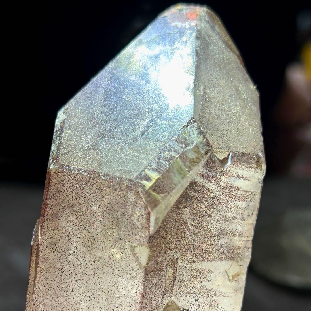 ☆最高級品！帝王秘宝！ブラック　レッド　スーパーセブン　水晶　クラスター　原石