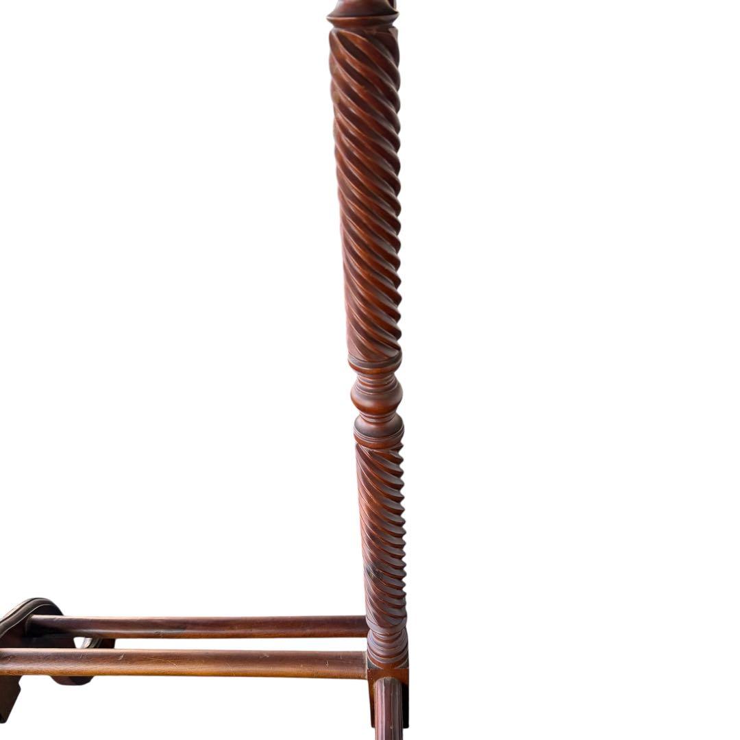 アンティーク調 木製バレットスタンド 収納付き 一点物