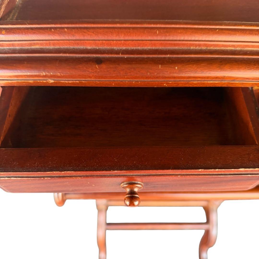 アンティーク調 木製バレットスタンド 収納付き 一点物