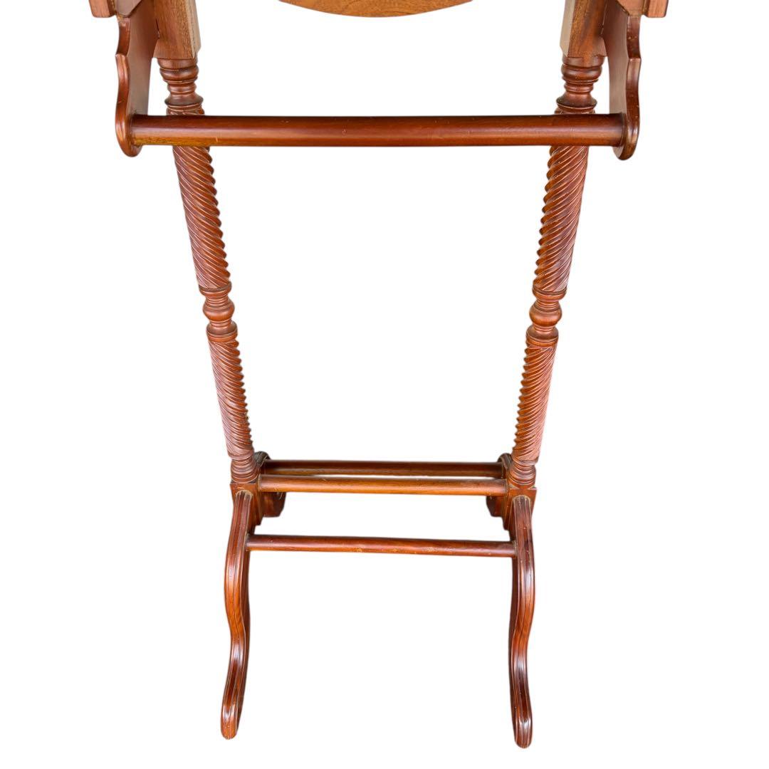 アンティーク調 木製バレットスタンド 収納付き 一点物