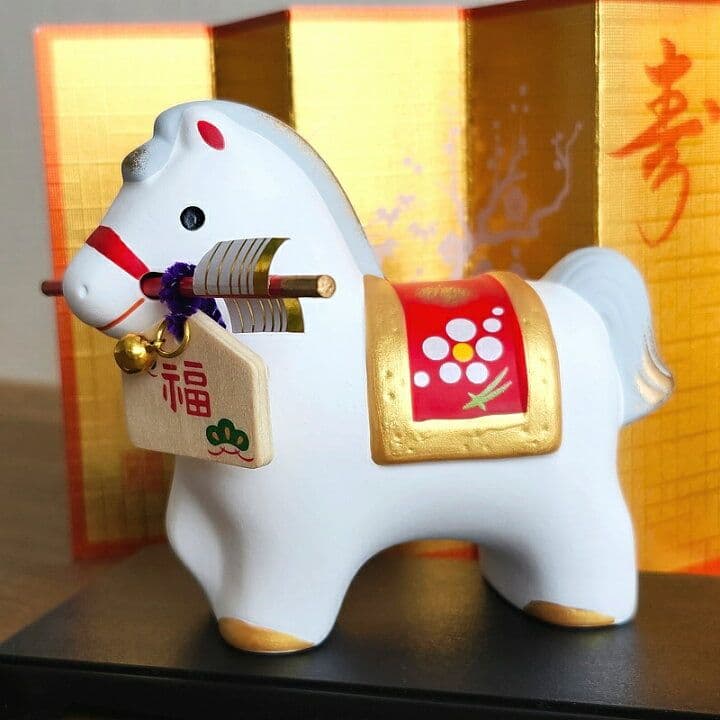 お正月飾り】午年 白馬 破魔矢★グッズ置物インテリア玄関かわいい雑貨ウマかわいい