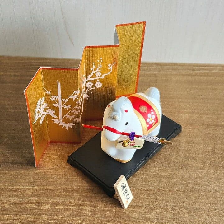 お正月飾り】午年 白馬 破魔矢★グッズ置物インテリア玄関かわいい雑貨ウマかわいい