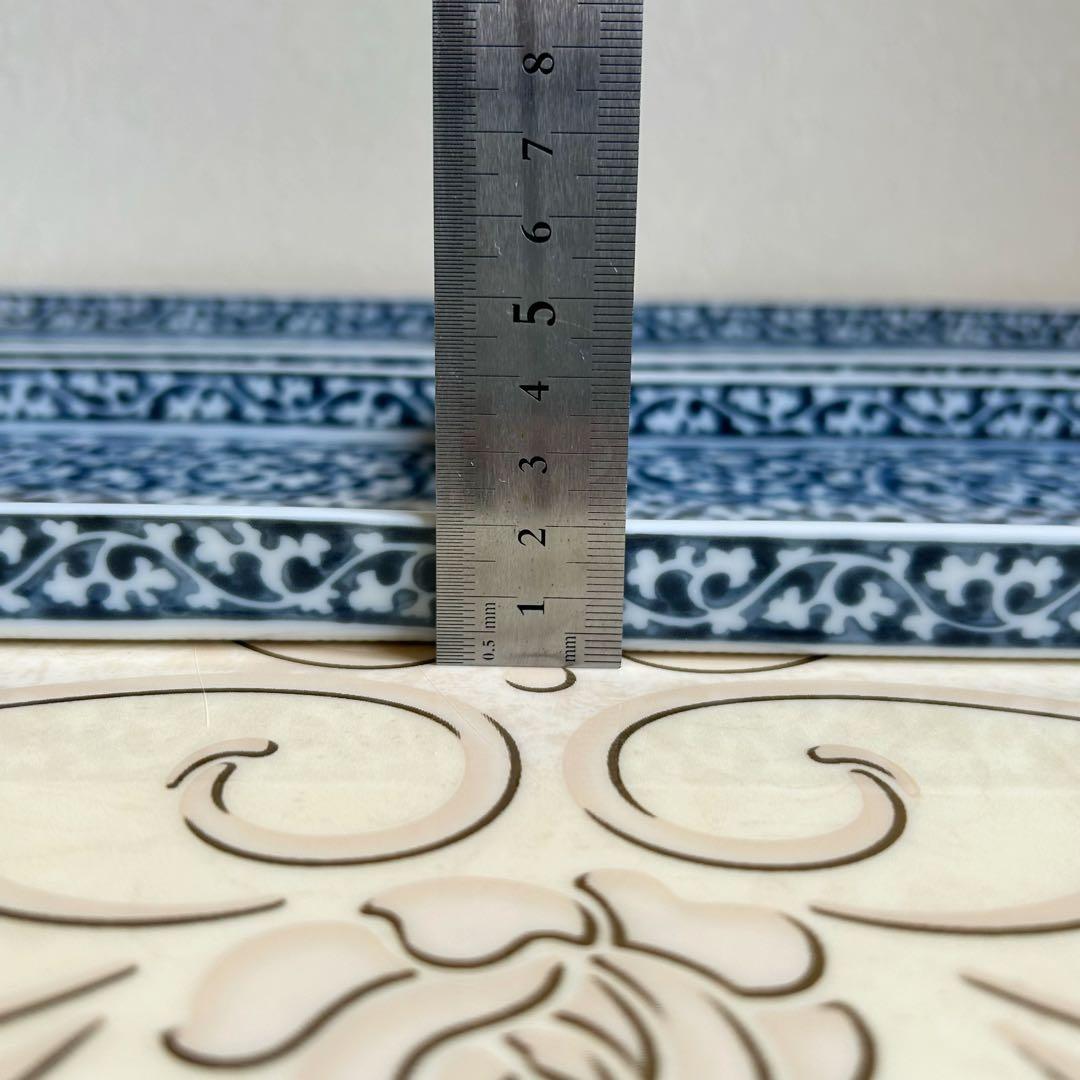 第一陶器　翔山窯　染付蛸唐草　長角皿　4枚セット　長皿　和皿　中皿　焼物皿揃