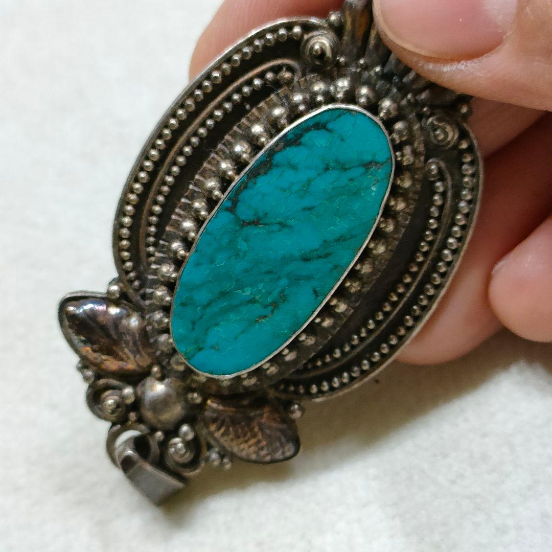 2AE92 　ターコイズ　925　ペンダントトップ