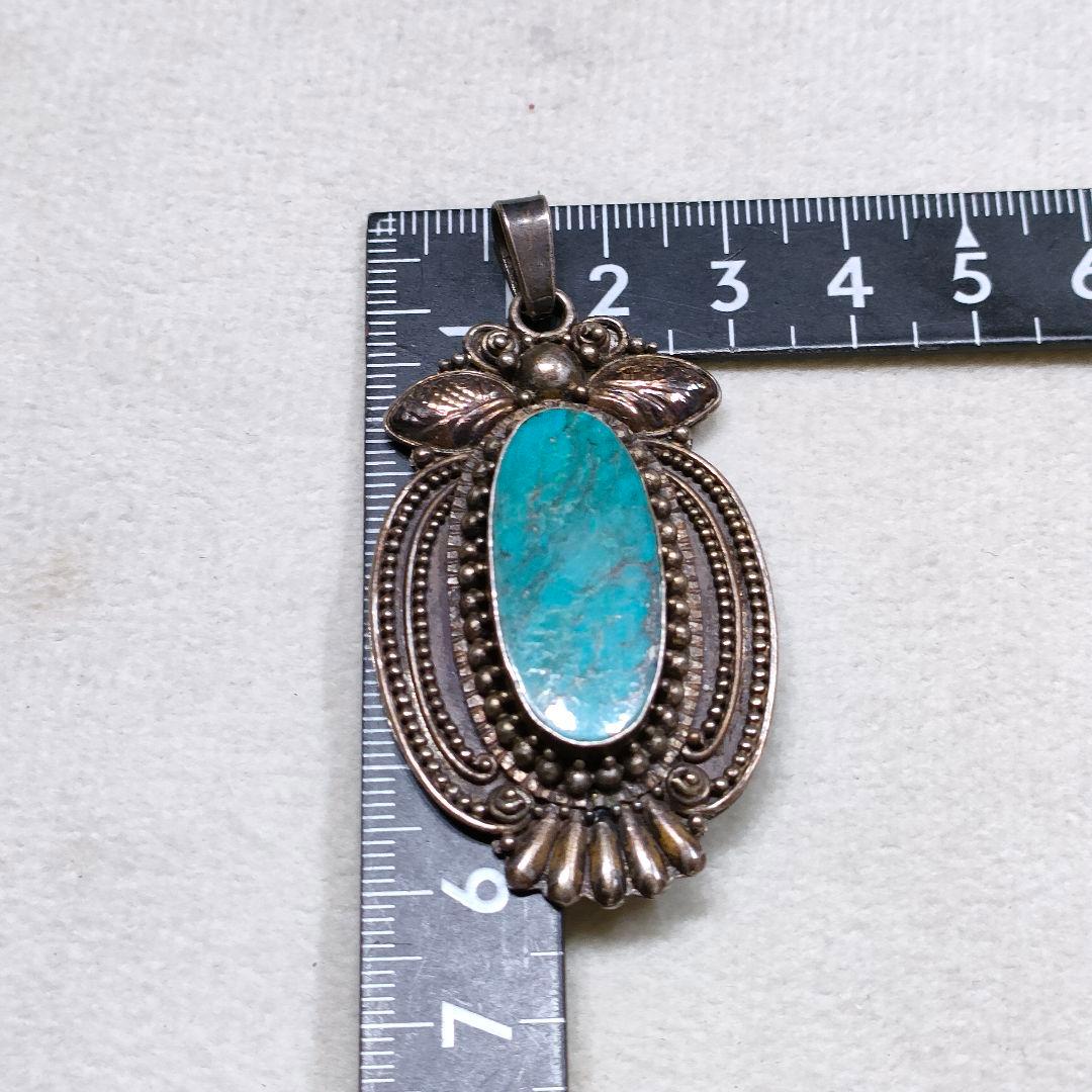 2AE92 　ターコイズ　925　ペンダントトップ
