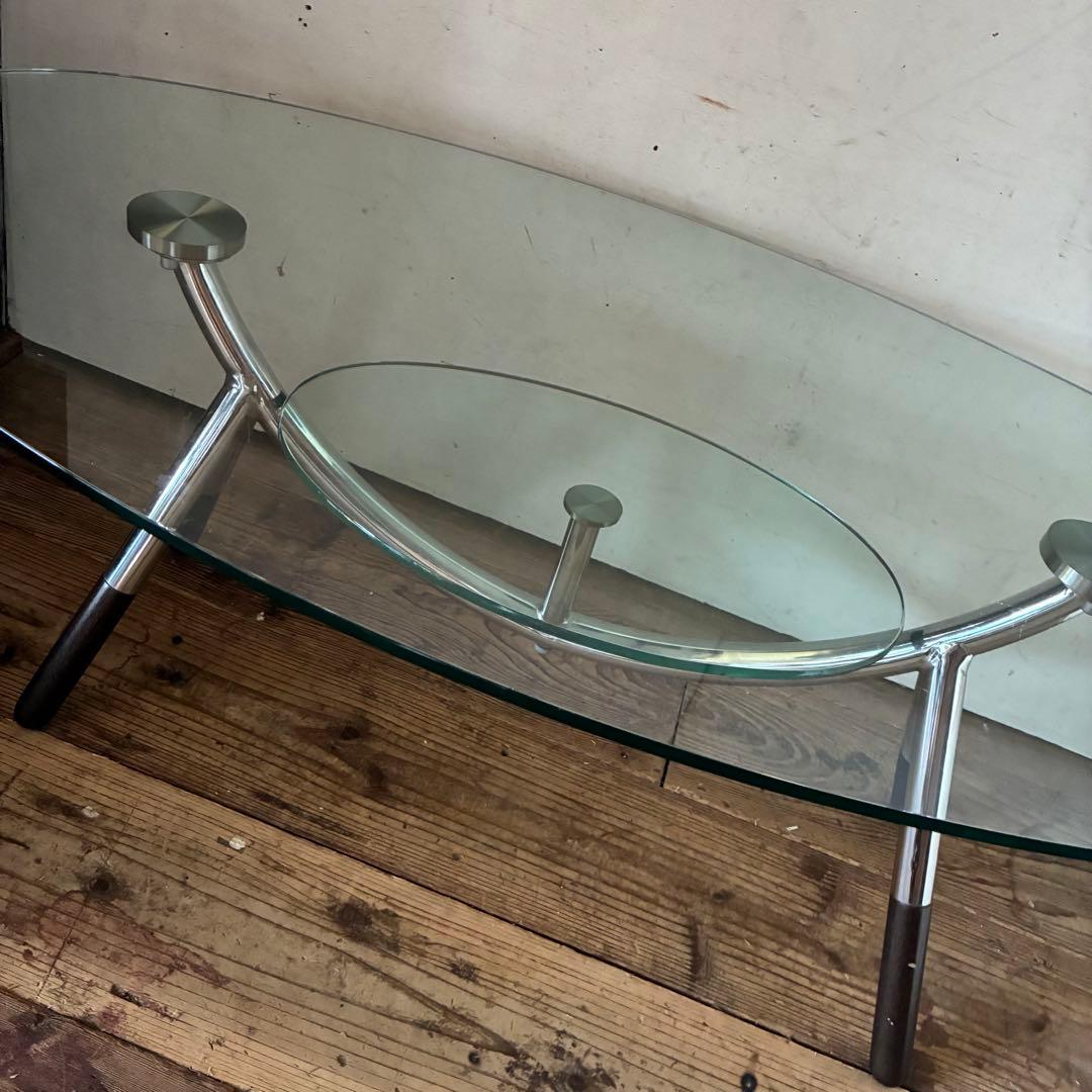 80’s 90’s ヴィンテージ ガラス センターテーブル