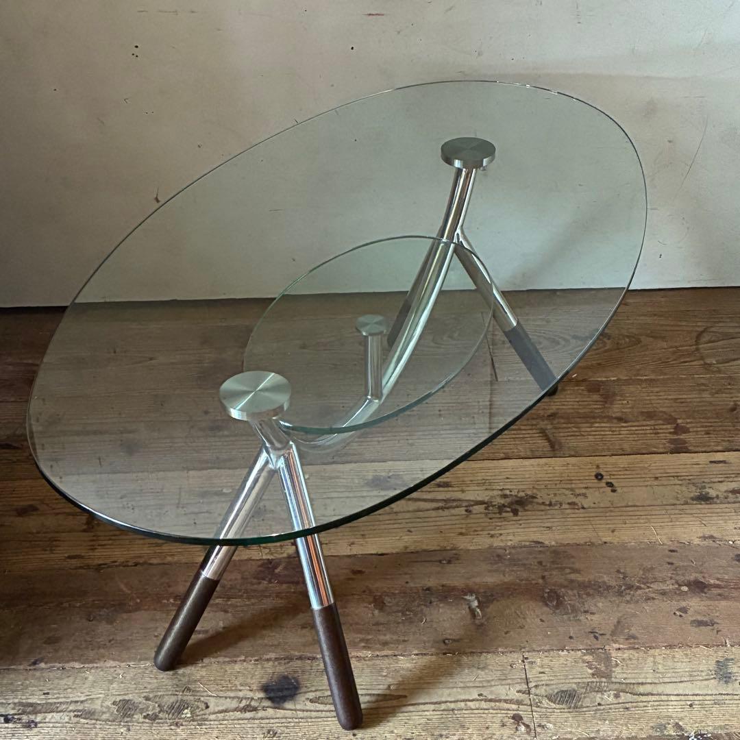 80’s 90’s ヴィンテージ ガラス センターテーブル