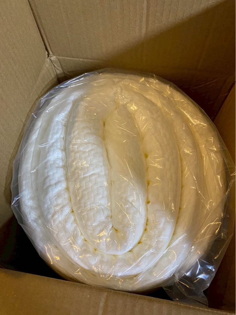 新品　高反発　マットレス　セミダブル　180N 柔らか　ホワイト　厚さ5cm