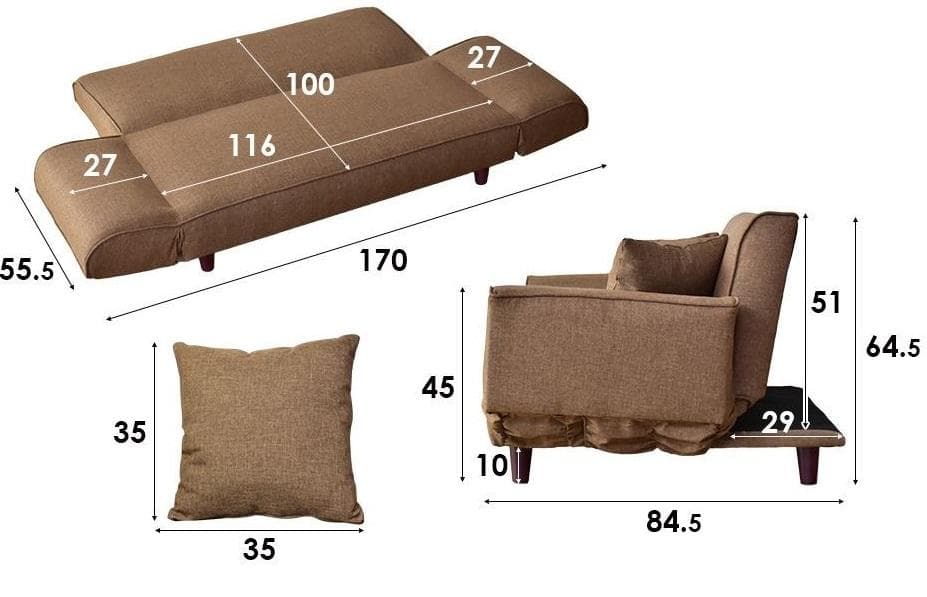 ソファベッド　リクライニング　オシャレ　【新品送料無料】