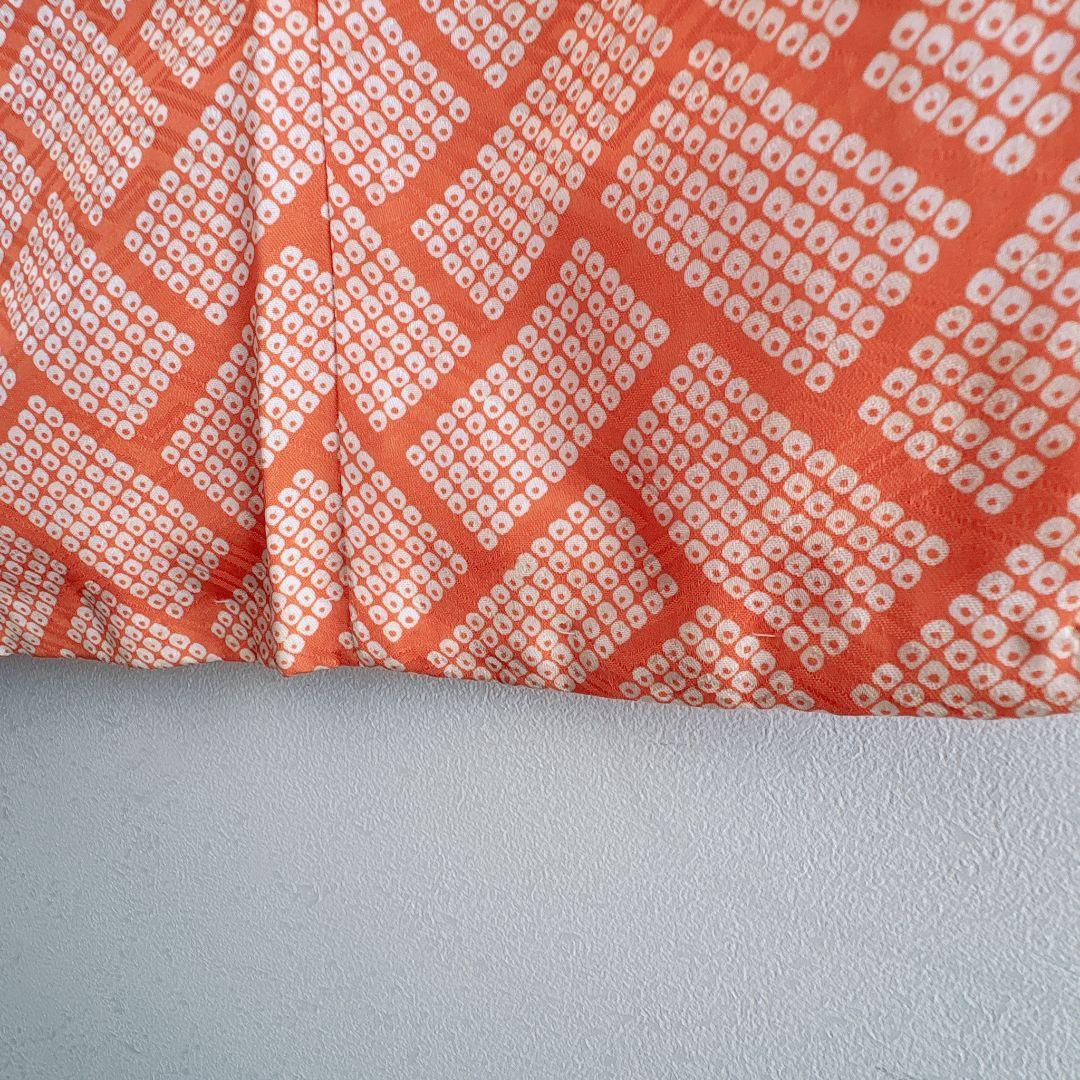 フルセット　七五三　7歳女の子　しぼり柄　金プリント　金糸　緑袋帯　流水7068