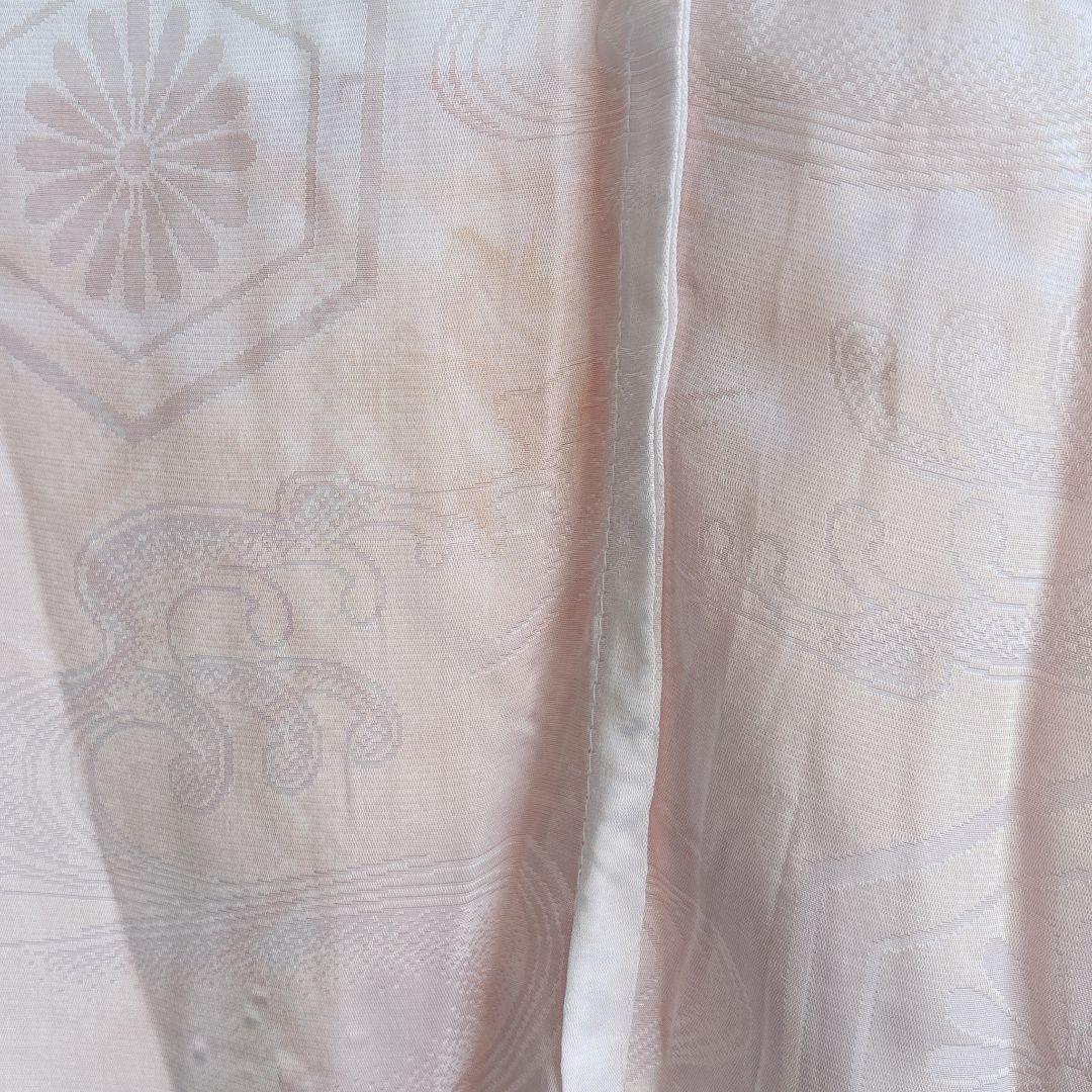 フルセット　七五三　7歳女の子　しぼり柄　金プリント　金糸　緑袋帯　流水7068