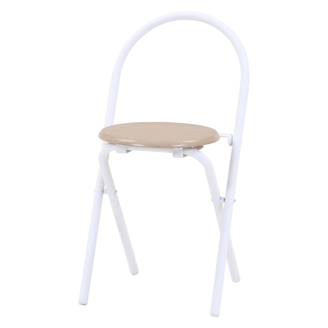 折りたたみ可能 簡易テーブルチェアセット ホワイト