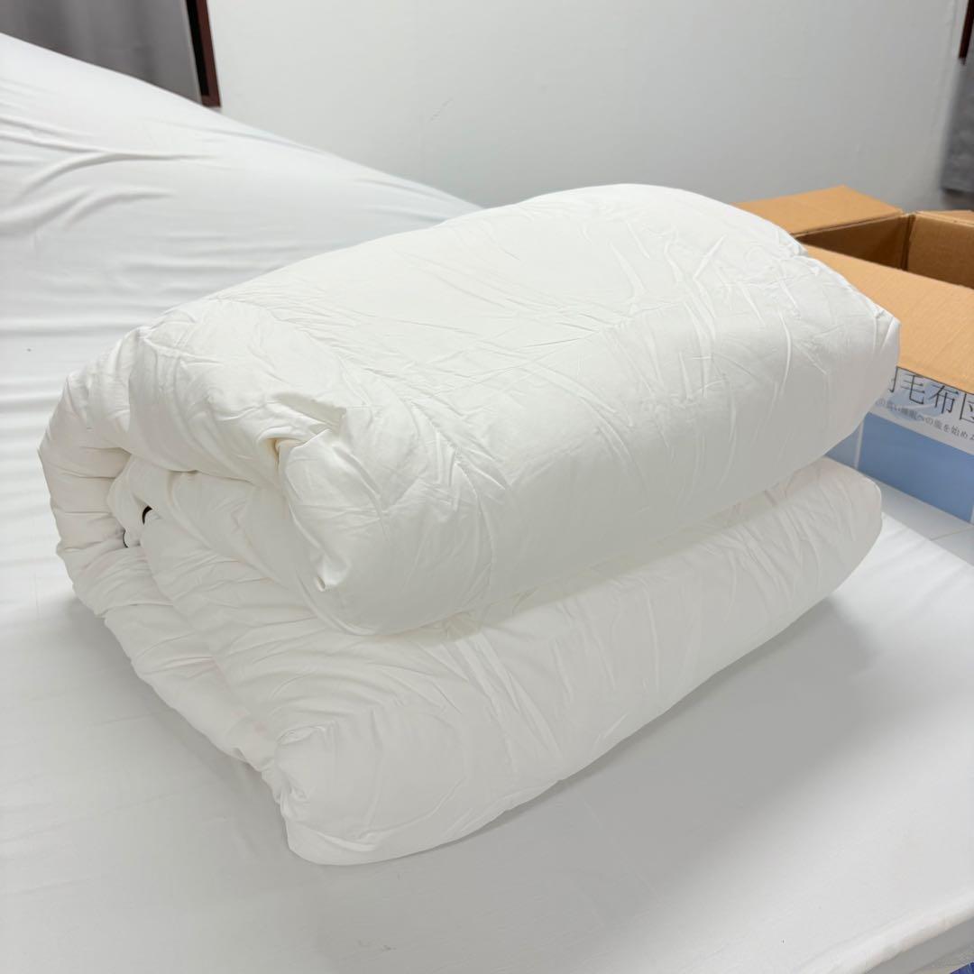 38開封済み　羽毛布団　ダブル　掛け布団　100％羽毛1.4kg　RDS認証