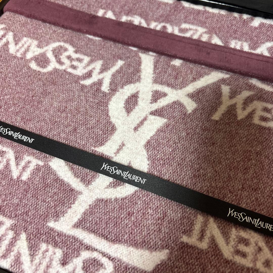 新品　未使用　YSL イヴサンローラン 綿毛布