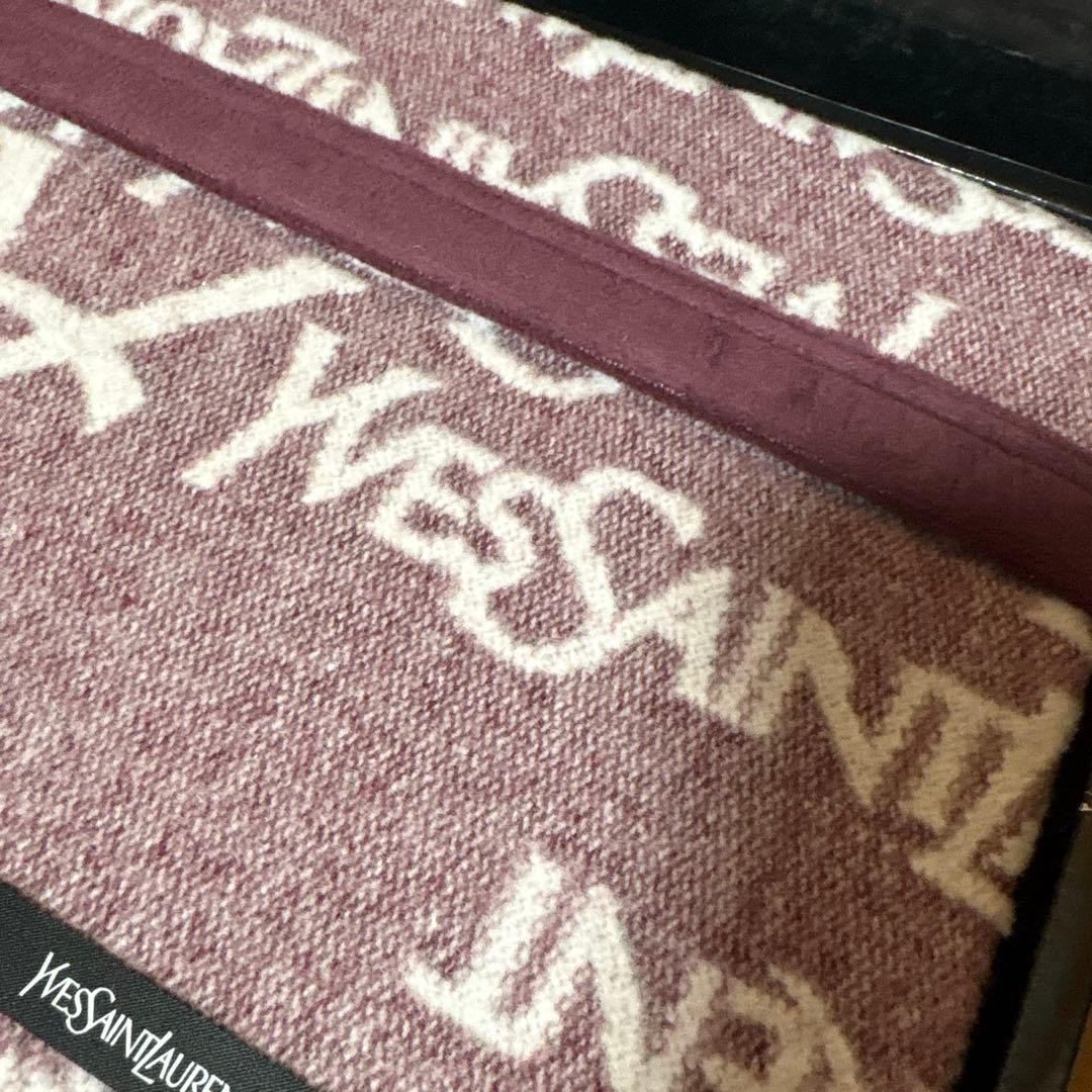 新品　未使用　YSL イヴサンローラン 綿毛布