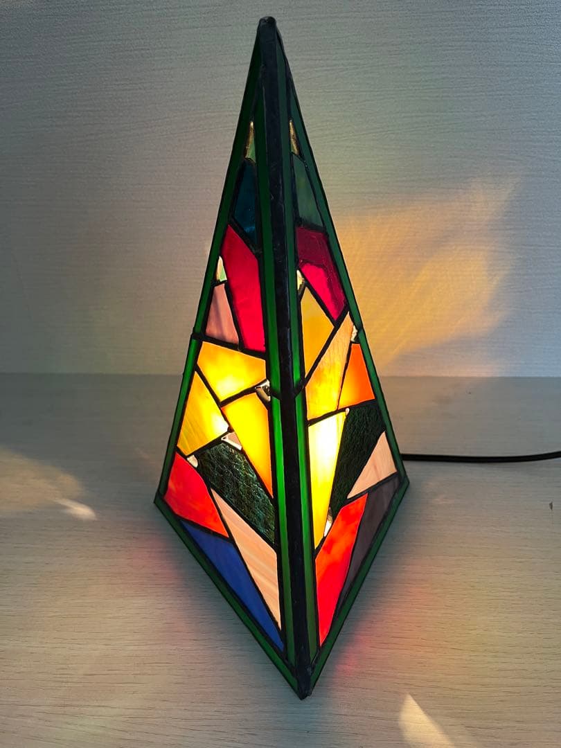 ステンドグラス《電気スタンド①-2》