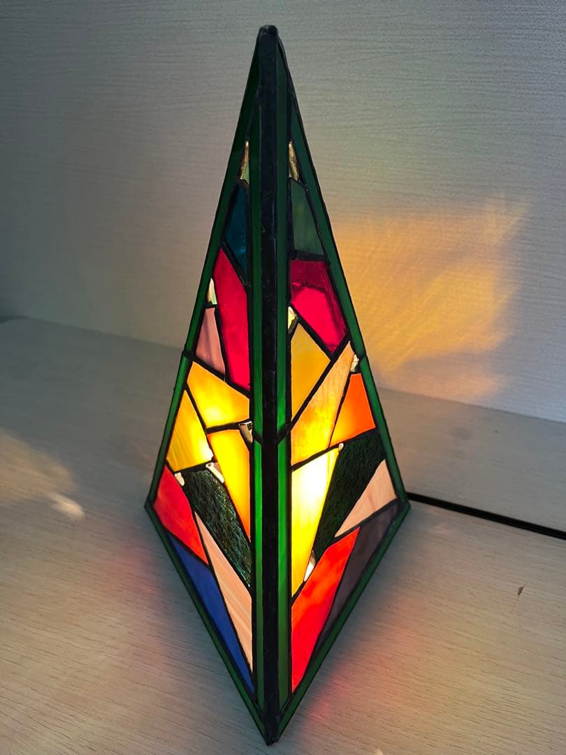 ステンドグラス《電気スタンド①-2》