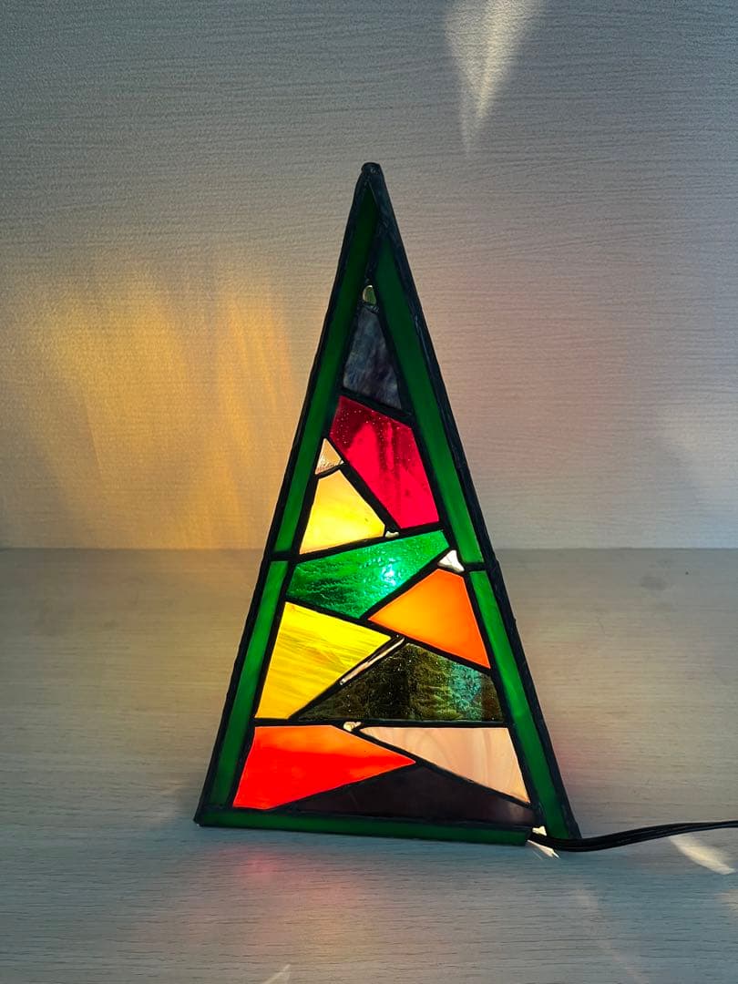 ステンドグラス《電気スタンド①-2》