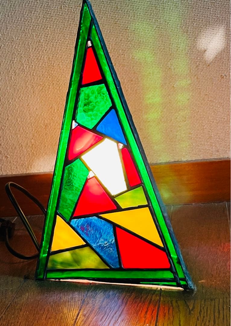 ステンドグラス《電気スタンド①-2》