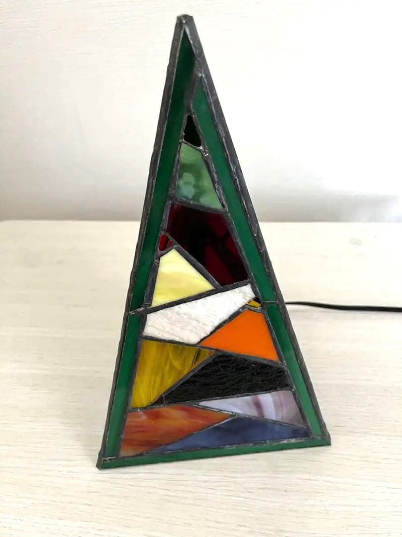 ステンドグラス《電気スタンド①-2》