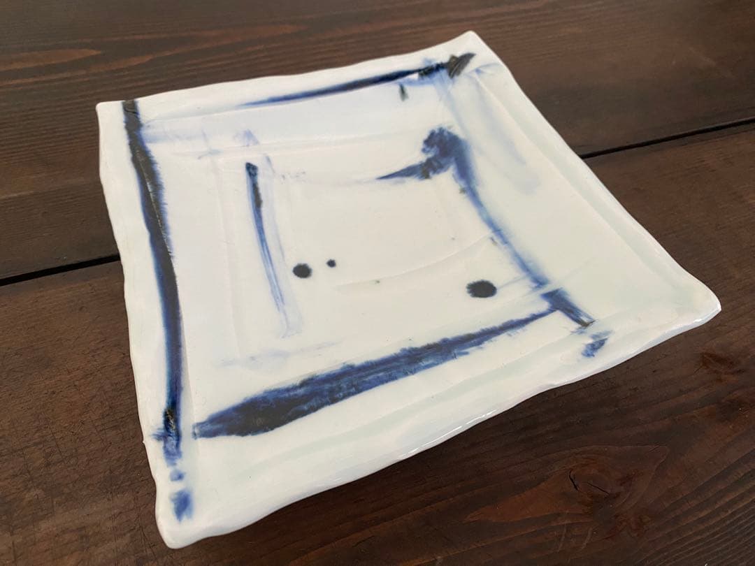 加藤　委　角皿　新品未使用