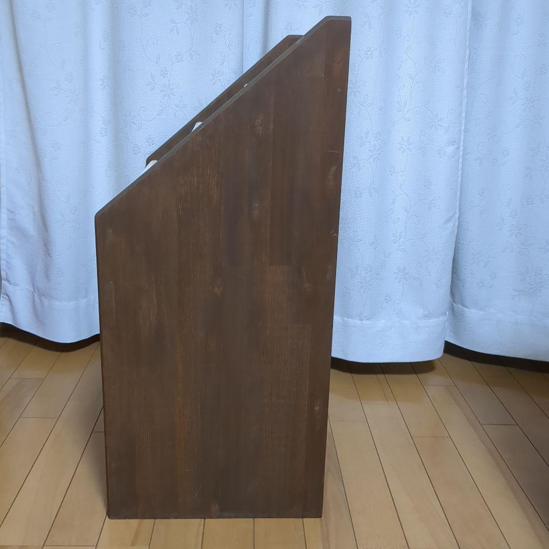 カントリー家具 フレンチカントリー 木製マガジンラック 絵本棚 本棚 シェルフ