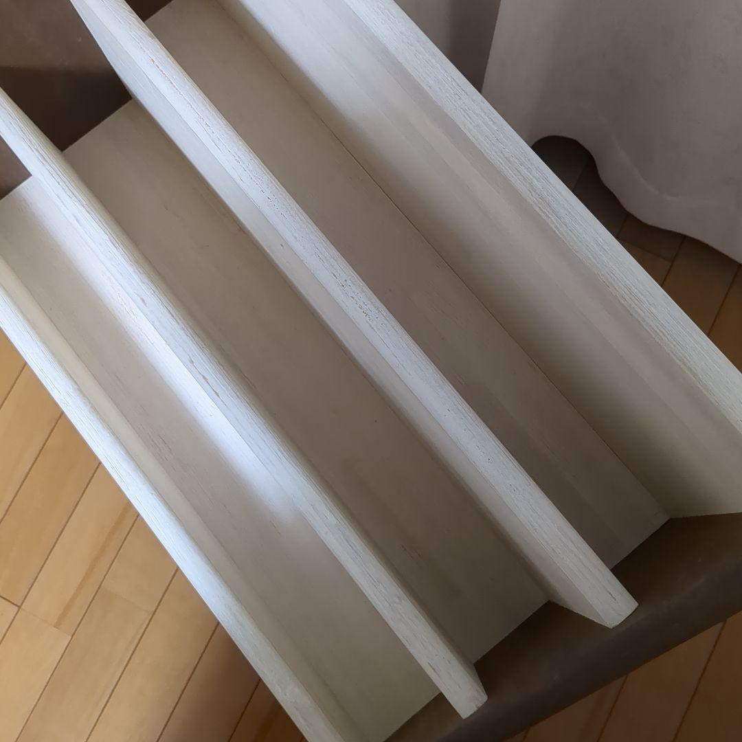 カントリー家具 フレンチカントリー 木製マガジンラック 絵本棚 本棚 シェルフ