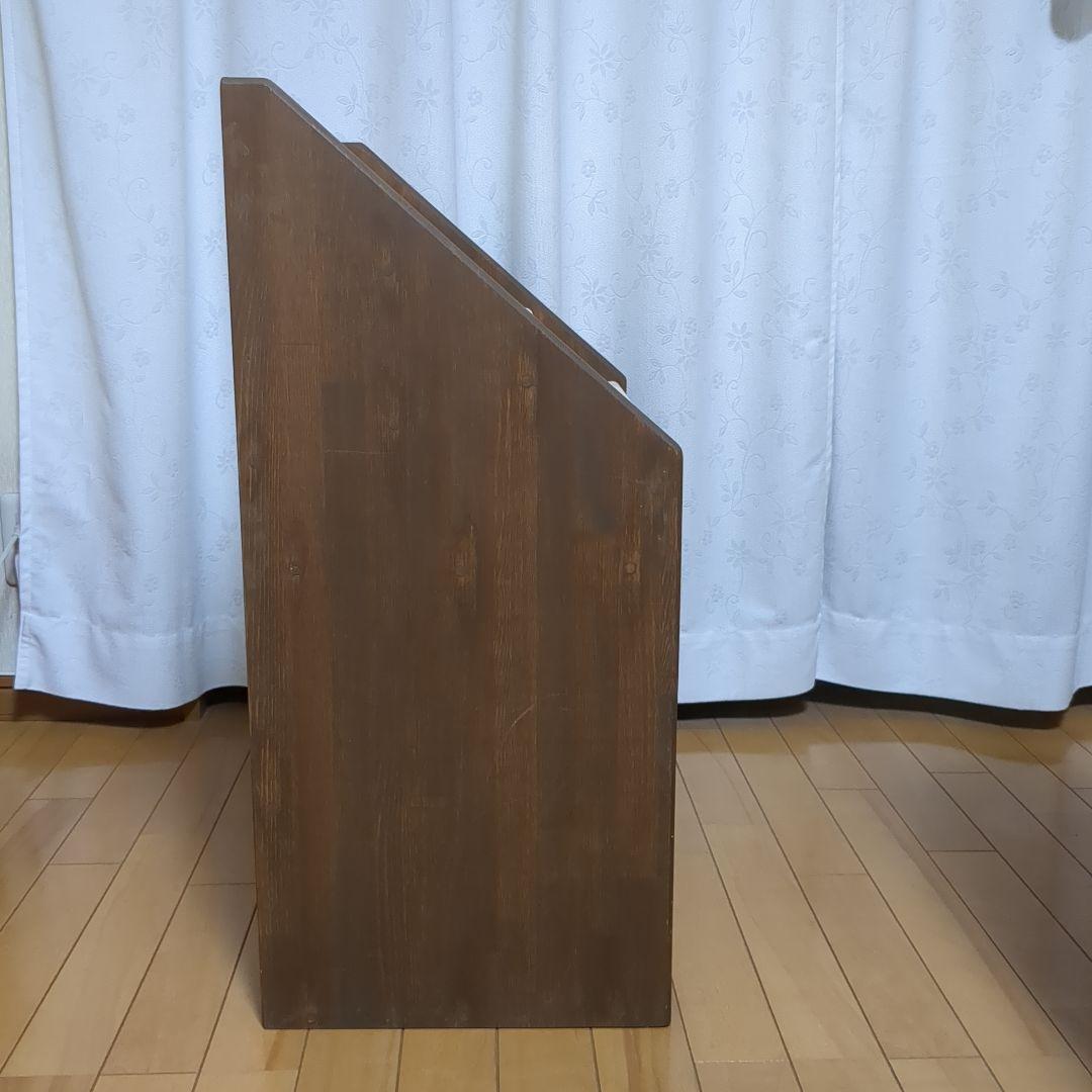 カントリー家具 フレンチカントリー 木製マガジンラック 絵本棚 本棚 シェルフ