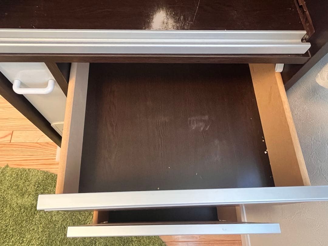 キッチン棚　キッチンラック　米びつ付き　炊飯器置き　キッチン収納