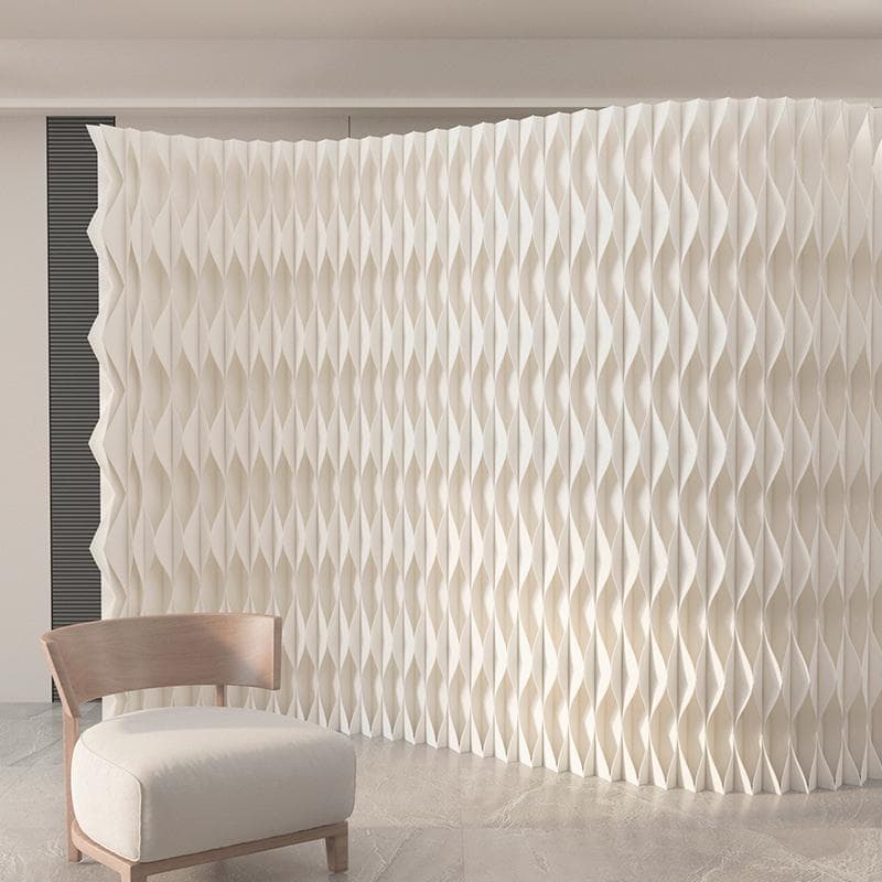 パーテーション間仕切り折り畳み式高さ2ｍ長さ4-5ｍ組立不要ついたて目隠し