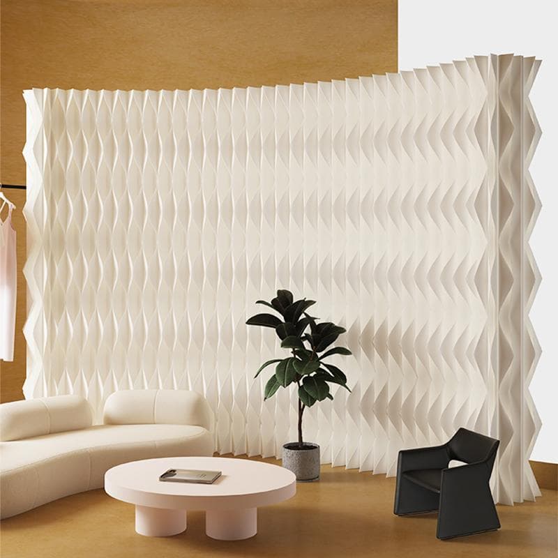 パーテーション間仕切り折り畳み式高さ2ｍ長さ4-5ｍ組立不要ついたて目隠し