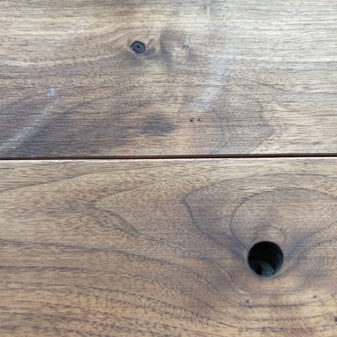 美品 マスターウォール センターテーブルウォールナッツ無垢材 31mm天板