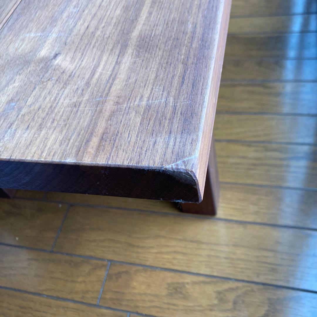 美品 マスターウォール センターテーブルウォールナッツ無垢材 31mm天板