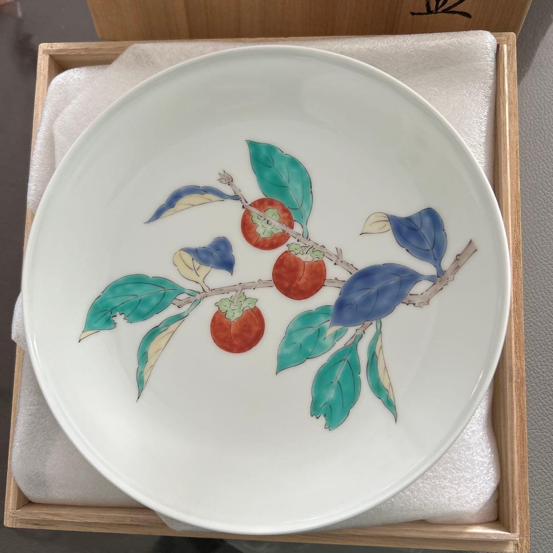 柿右衛門窯　額皿　約19.8センチ