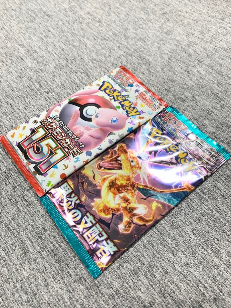 ポケモンカード151と黒炎の支配者未開封パック》Pokemonカード2パック