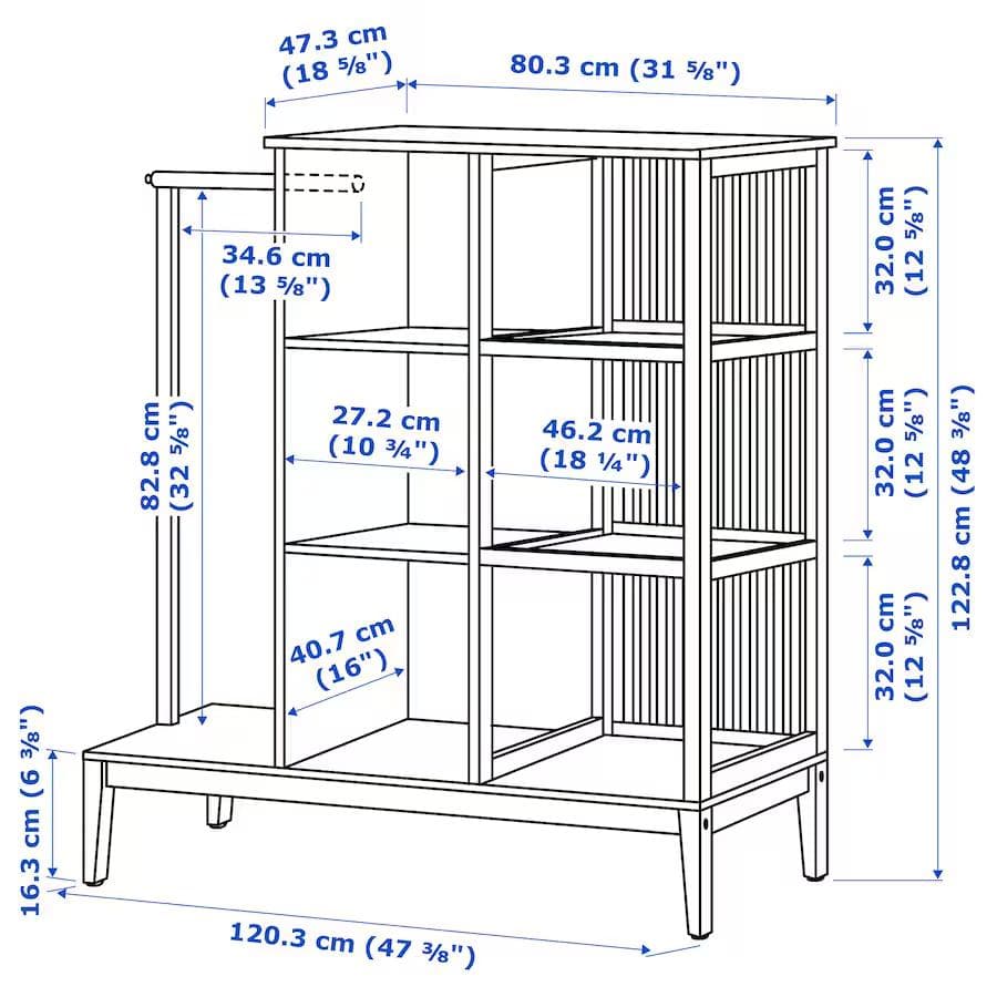 送料込み　値下げ相談可 NORDKISA ノールドシーサ IKEA シェルフ
