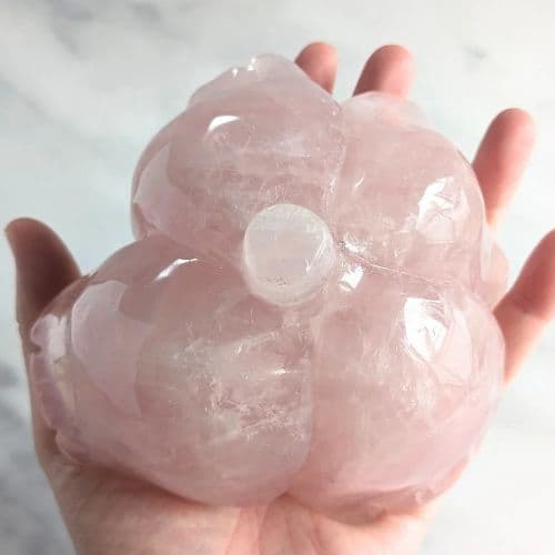 ✧ローズクォーツ ビッグローズ 薔薇 【E】✧