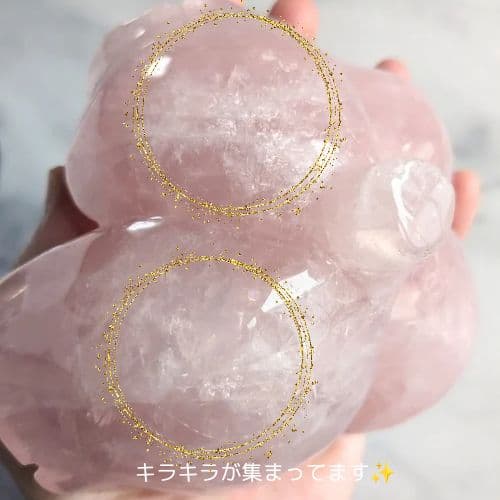 ✧ローズクォーツ ビッグローズ 薔薇 【E】✧